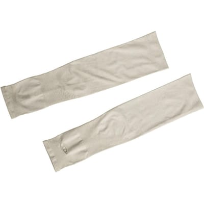 Buitensport Zonbescherming Armmouwen Wit Nylon Ademend Comfortabel Zonmouwen voor Fietsen wit
