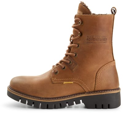 camel active Enkelboot van echt leer - Maat womenswear-36 - Bruin