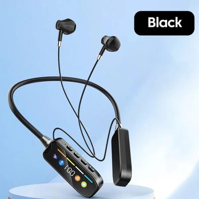 Draadloze Oortjes Bluetooth 5.4 Nekband Koptelefoon LED Display Ruisonderdrukking MIC Gaming HIFI Headset Voor Sport Buiten