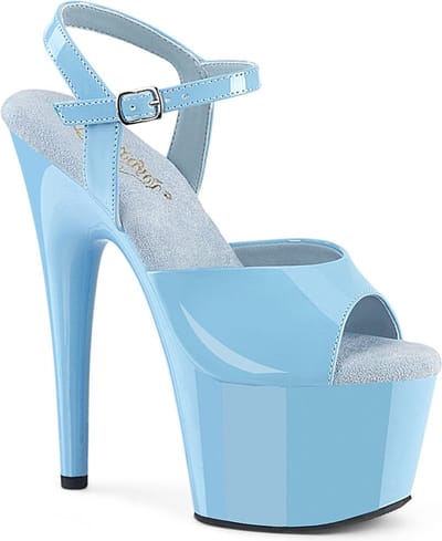 Pleaser - ADORE709 Sandaal met enkelband - US 8 - 38 Shoes - Blauw