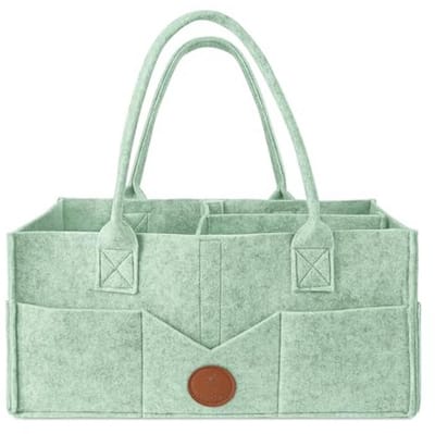 Luierorganizer voor baby's - Draagbare vilten luiertas - Babyopbergmand met vakken - Babyshower cadeau