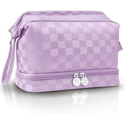 SC Travel Essentials - Toilettas en Make-up Organizer - Waterdicht en Compact - Geschikt voor Reis en Dagelijks Gebruik - Unisex - Paars