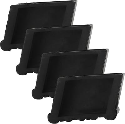 Ladder Voet Covers - Antislip Matten - Verbeter Stabiliteit - Verdikt Ontwerp - 4 Stuks - Zwart