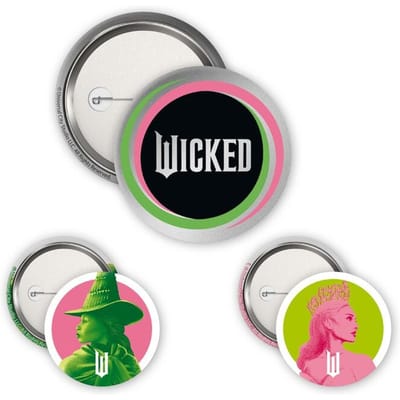 Wicked Buttonset - Elphaba & Glinda - voor Geen - meerkleurig