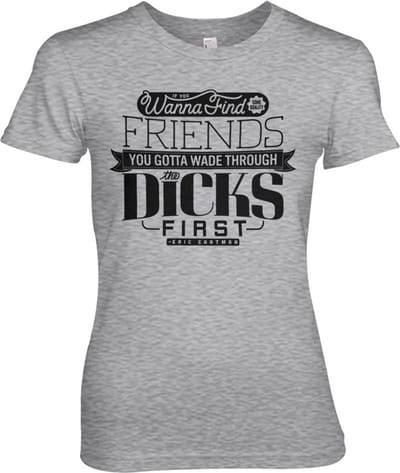 South Park Wade Through The Dicks Girly Tee dames-T-shirt, heather-grijs
