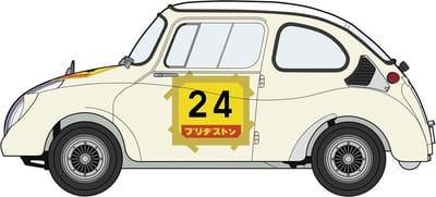 Hasegawa Modelbouwpakket Auto - 20569 Subaru 360 -1966 SUZUKA 500Km R Plastic - 1:24 - Modelbouw