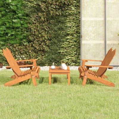 vidaXL - 3-delige - Loungeset - Adirondack - massief - acaciahout