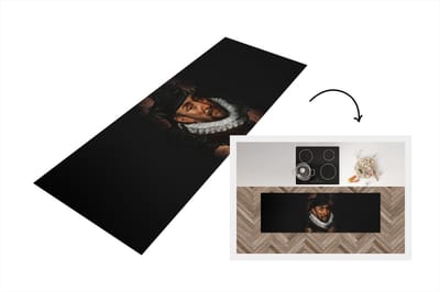 Keukenloper - Loper keuken - Willem van Oranje - Adriaen Thomasz - Bloemen - 150x50 cm - Keukenloper vinyl