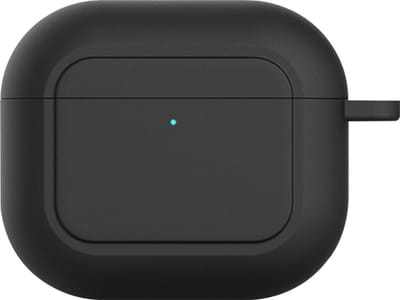 New Age Devi - Beschermhoes geschikt voor Apple Airpods 3 - Zwart - Siliconen case