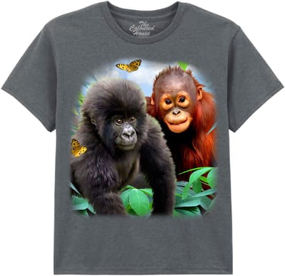 KIDS Gorilla Orangutan Jungle Buddies The Coloured House KIDS T-shirt XL