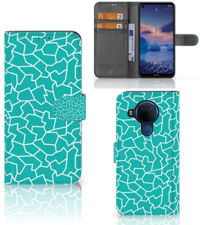 Nokia 5.4 Hoesje Cracks Blue