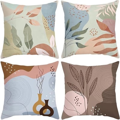 Kussenhoezen - Sierkussens Kussenslopen - Woonkamer Decoratie - Dubbele Naden - 70 x 70 cm - Lichtgroen
