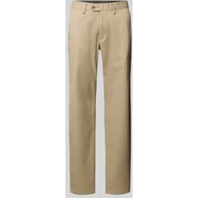 Regular fit chino met Franse steekzakken