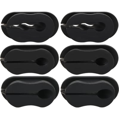 6 stuks Stofdichte Waterdichte Siliconen Plug voor XIAOMI Ninebot G30 Elektrische Scooter black