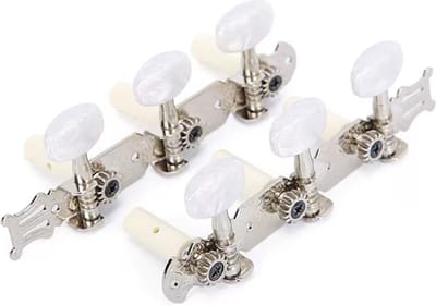 WK Stemmechaniek met marmeren knoppen- Voor klassieke gitaar-akoestische gitaar-Zilver