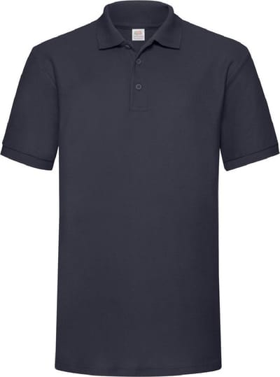 Fruit Of The Loom Heren 65/35 Heavyweight Piqué Poloshirt Korte Mouwen. (Donker Marine)