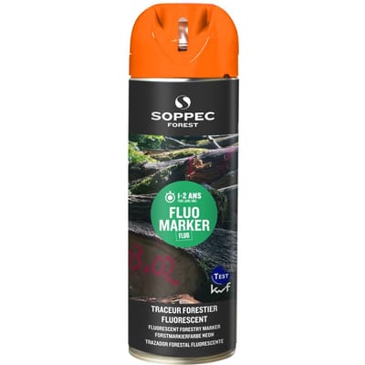 Soppec fluor markeerverf hout oranje