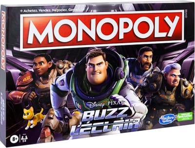 Monopoly spel Disney Buzz L'Eclair 27 x 40cm, Frans-talig