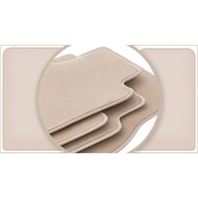 PREMIUM beige vloermatten voor: Opel Vivaro II bestelbus 2014-2019
