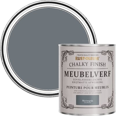 Rust-Oleum Donkergrijs Chalky Finish Meubelverf - Marinegrijs 750ml