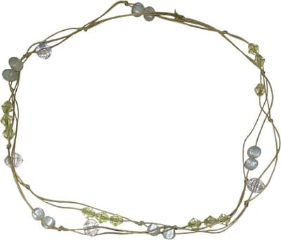 Ketting groen met steentjes