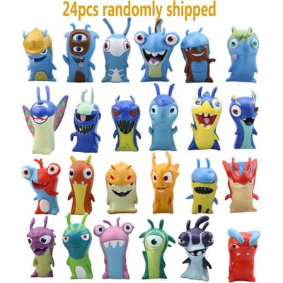 24 stuks Slugterra Slak Magisch Beest Monster Kawaii Schattig Anime Karakter Model Serie Speelgoed Cadeau Kinderen Volwassene Cartoon Elf Anime Speelgoed