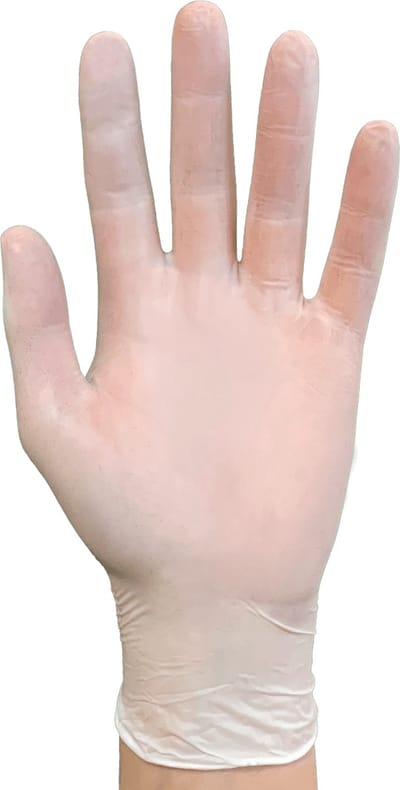 SIR SAFETY DAILY Werkhandschoenen Wit Tuinhandschoenen - Vinyl - Poedervrij Soepel - 100 Stuks