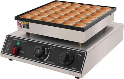 Poffertjesmaker Elektrisch - Mini Pannenkoeken Apparaat - Snacks Bakken - 36 Gaten Anti-aanbak - 40 x 34 x 18 cm