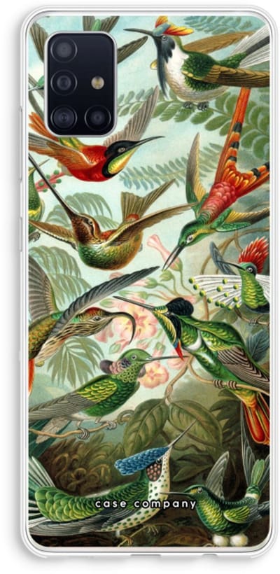 Case Company® - Hoesje geschikt voor Samsung Galaxy A51 4G hoesje - Haeckel Trochilidae - Soft Cover Telefoonhoesje - Bescherming aan alle Kanten en Schermrand