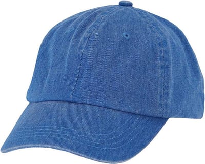 Petje Washed Denim Blauw