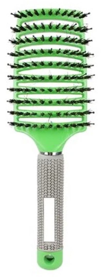 Go Go Gadget - Anti-Klit Haarborstel - Ontwarren - Detangler - Anti slip handgreep - 1 stuk - Groen