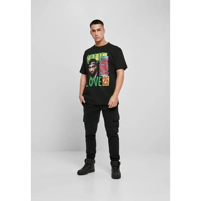Mister Tee Tupac - Tupac California Love Retro Oversize Heren T-shirt - XS - Zwart