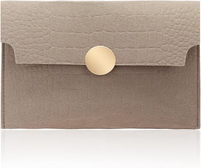 Elegante Vilt Clutch voor Dames - Handtas met Spiegeltje en Magnetische Sluiting voor Feestjes en Banquets