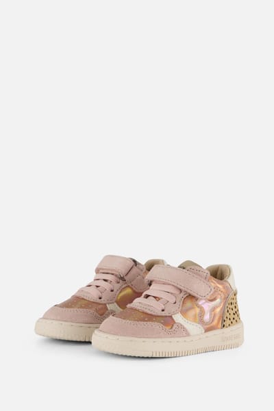 Shoesme Roze Sneaker Met Panterprint - Sneakers Kinderen - Meisjes - PINK METALLIC - Metallic - Maat 18