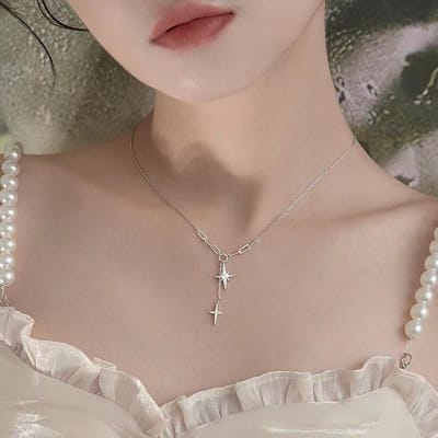 Nieuwe modetrend, uniek ontwerp, prachtige sleutelbeenketting met schattige bloem, sieraden voor dames en senioren, verjaardagscadeau, groothandel gray