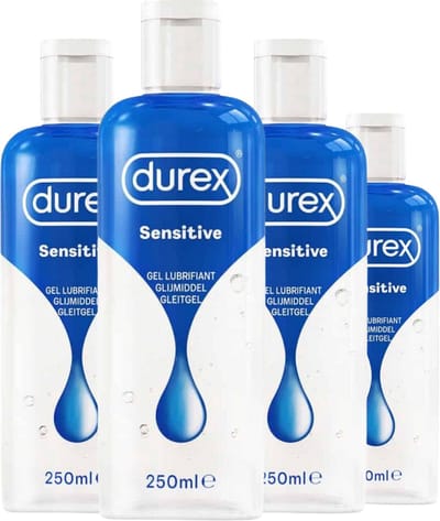 Durex Glijmiddel Sensitive - 250 ml x4 - Voordeelverpakking