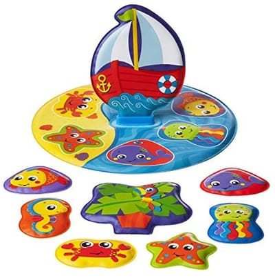 9-delige Badpuzzel met Kleurrijke Dieren voor Kinderen vanaf 6 Maanden | Drijvende Boot
