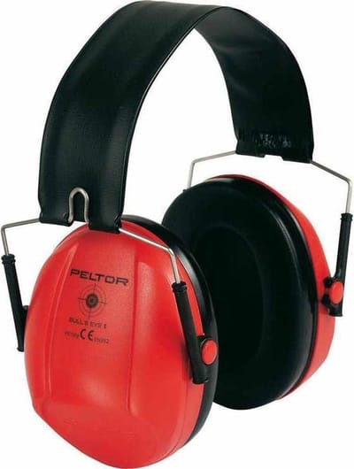 3M Peltor Bull's Eye Gehoorkap met opvouwbare hoofdband H515FB-516-RD, Rood vd Schietsport