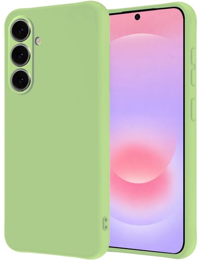 Hoesje - Geschikt voor Samsung Galaxy A37 - Sterk & Shockproof - Hoes Cover - Siliconen Case - Groen