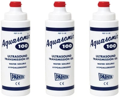 Aquasonic Ultrasound Doppler gel 250 ml 3 stuks