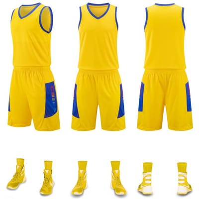 Ensemble Maillot de Basketball Adulte Enfants Maillot de Match Entraînement Maillot d'Été Séchage Rapide Athlétique M
