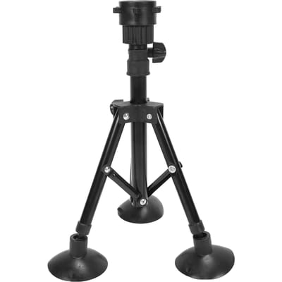 Support de Tête de Mannequin en Métal Réglable Tête d'Entraînement Coiffure Trépied Accessoire Noir noir