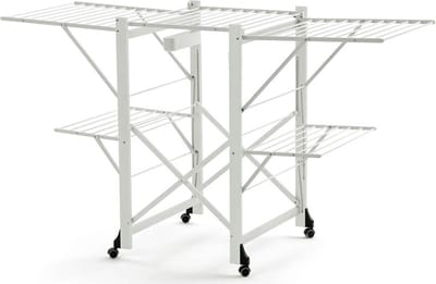 Arredamenti Italia 600 GABBIANO BIANCO - Droogrek met massief Beukenhout - 28m Drooglengte - Kleur: wit gelakt - ARIT - Il cuore del legno