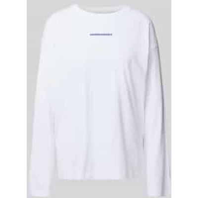 Oversized Shirt met lange mouwen van zuiver Katoen Model 'FIETAA SMILE'