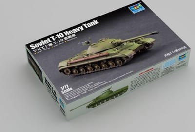 Trumpeter Modelbouwpakket Militaire voertuigen - 07152 Soviet T-10 Heavy Tank Plastic - 1:72 - Modelbouw