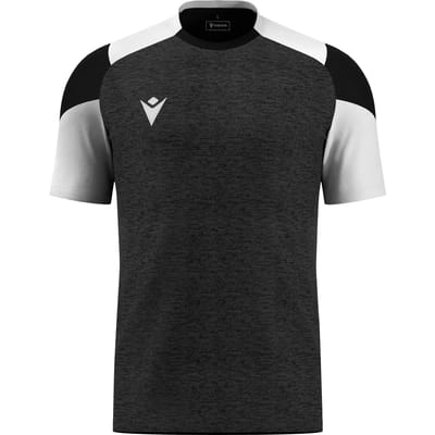 Macron Glory Golem Shirt Korte Mouw Heren - Zwart / Wit | Maat: 3XL