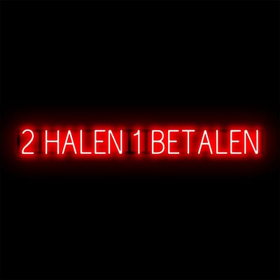 2 HALEN 1 BETALEN - Lichtreclame Neon LED bord verlicht | SpellBrite | 142,9 x 16 cm | 6 Dimstanden & 8 Lichtanimaties | Reclamebord neon verlichting