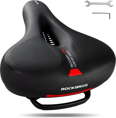 Ergonomisch Fietsstoeltje met Traagschuim en Gel, Ademend en Waterafstotend, Comfortabel Fietszadel voor Dames en Heren