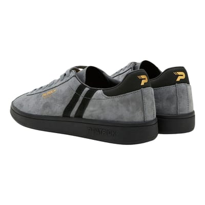 Patrick Mens Monaco Suède Cupsole Sneakers (Charcoal/Zwart)