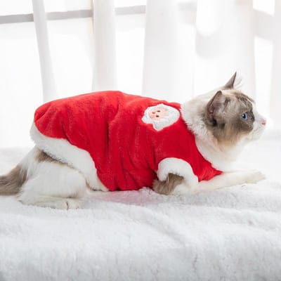 Kattenkleding Herfst en Winter Ragdoll Kat Thermisch Vest Flanel Huisdier Hond Hondenkleding Kitten Kat Kitten Anti-haaruitval L